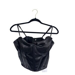 Marthea Black Size 6 Corset Top NWT